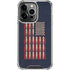 Blue Bullet American Flag iPhone 15 Pro Clear Case